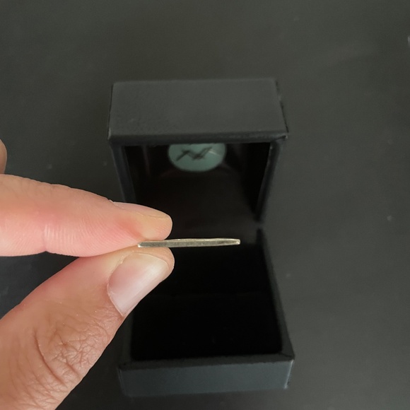 Vintage Young in the Mountains Silver Flat Ring - Picture 2 of 4